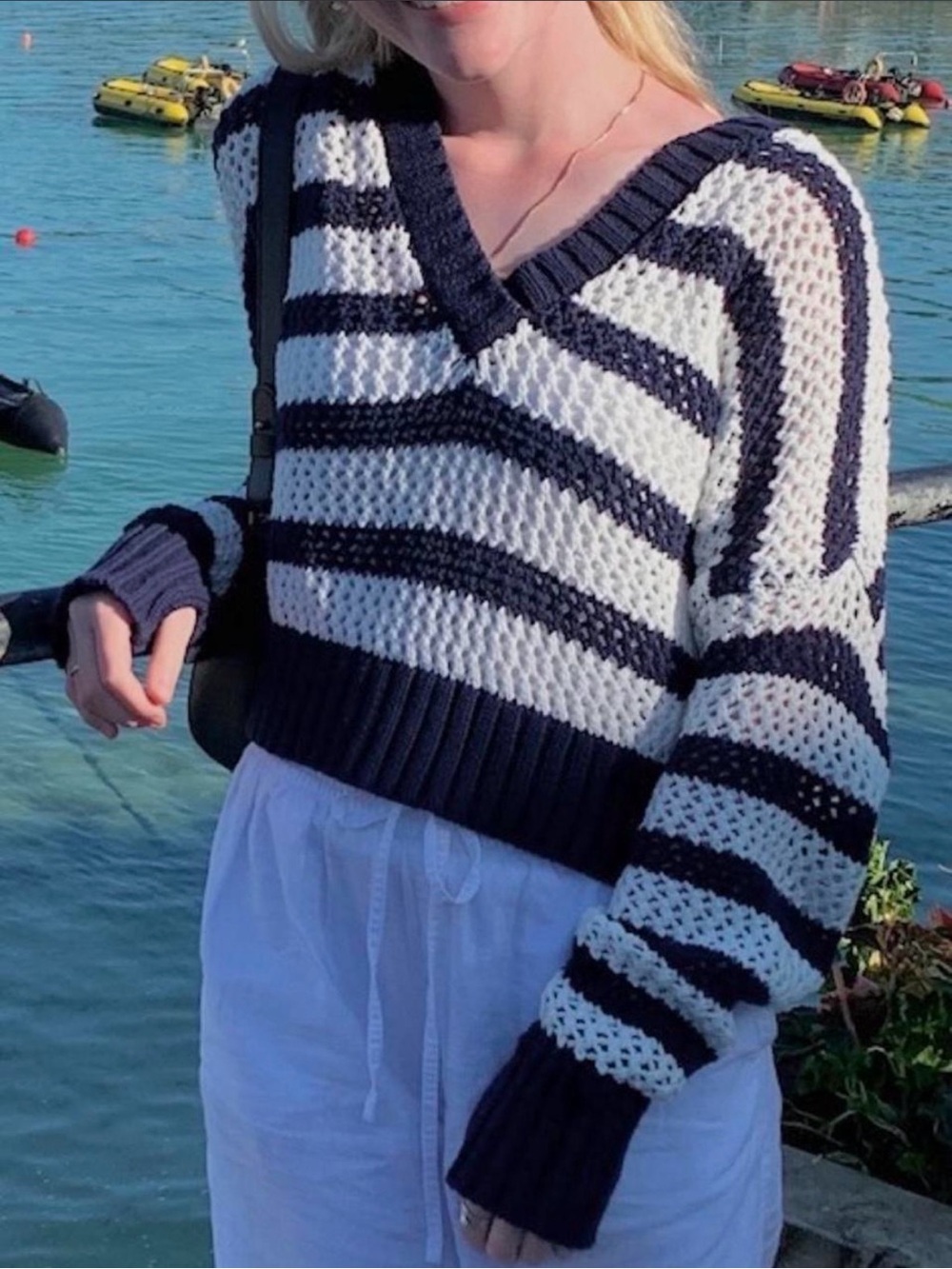 Aerie crochet sweater